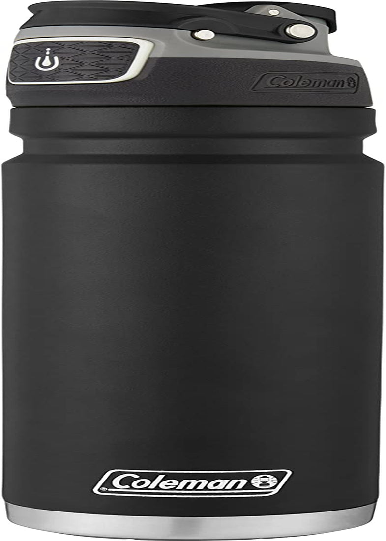 Freeflow Vacuum-Insulated Stainless Steel Water Bottle with Leak-Proof Lid, 24Oz/40Oz Bottle with Button-Operated Lid & Carry Handle, Keeps Drinks Hot or Cold for Hours