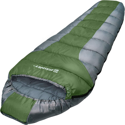 Mummy Sleeping Bag | 15-45 ℉ Extreme 3-4 Season Sleeping Bag for Adults Cold Weather– Warm and Washable, for Hiking Traveling & Outdoor Activities